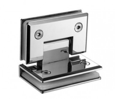 Петля Inoxstore "Элегант" 90° стекло-стекло, с фаской, полированная, AISI 304