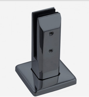 Стеклодержатель Inoxstore напольный литой, 50х45х160 мм, AISI 304, покрытие RAL 7024