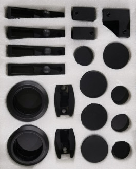 Комплект фурнитуры Inoxstore F-3  для душевой кабины, чёрный, AISI 304