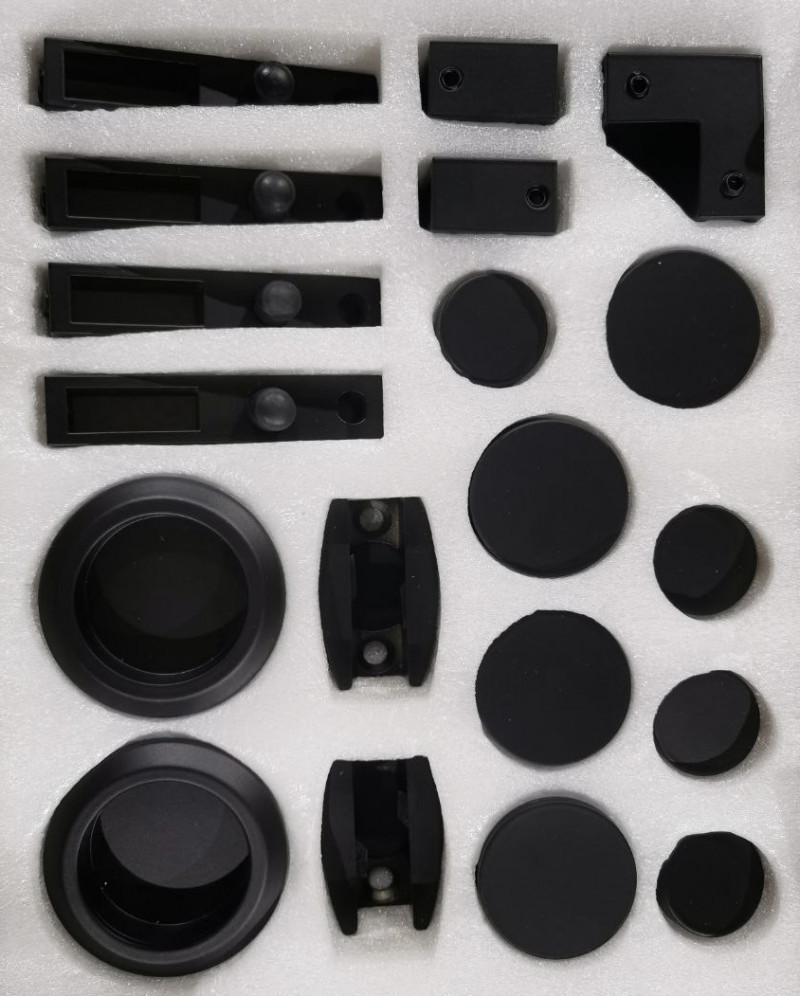 Комплект фурнитуры Inoxstore F-3  для душевой кабины, чёрный, AISI 304