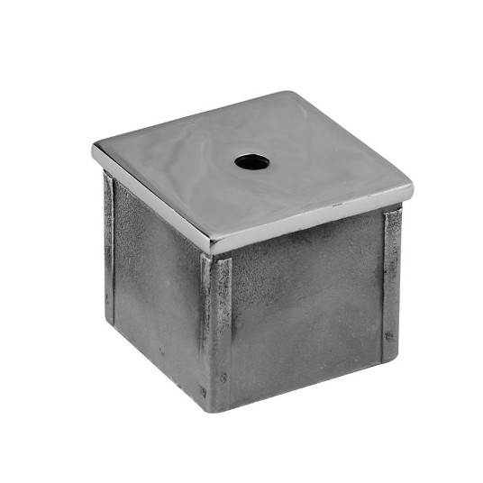 Верхний элемент Inoxstore 50х50х1,5 мм, плоский, полированный, AISI 304