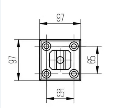 Стеклодержатель Inoxstore напольный литой, 50х45х162 мм, полированный, AISI 304