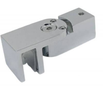 Соединитель регулируемый стекло-труба 15х15 мм, сатинированный, AISI 304