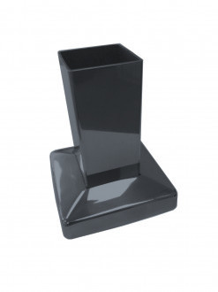 Нижний элемент Inoxstore для  деревянной стойки 40х40 мм, RAL 7024