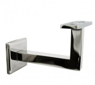 Держатель поручня Inoxstore профильный, монтажный винт 60 мм, ложемент под плоскость, полированный, AISI 304