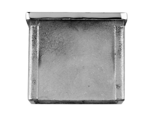 Верхний элемент Inoxstore 50х50х1,5 мм, плоский, полированный, AISI 304