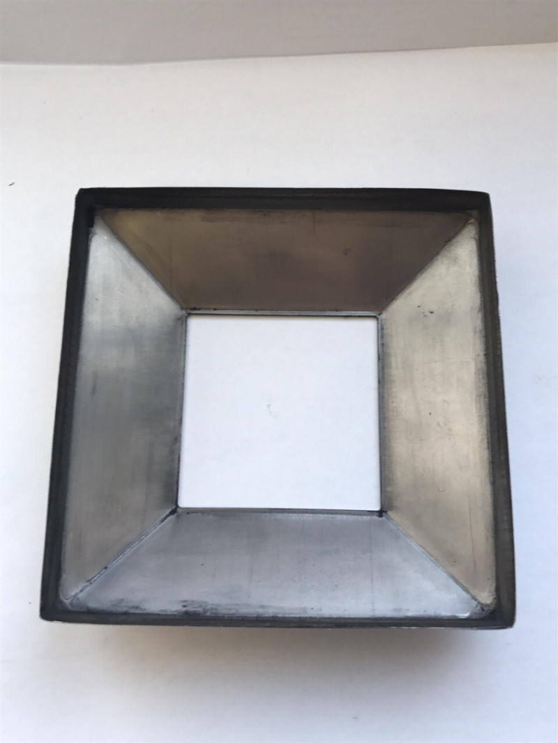 Декоративная крышка Inoxstore "Пирамида" 102х102х0,8 мм под трубу 50х50 мм, полированная, AISI 304