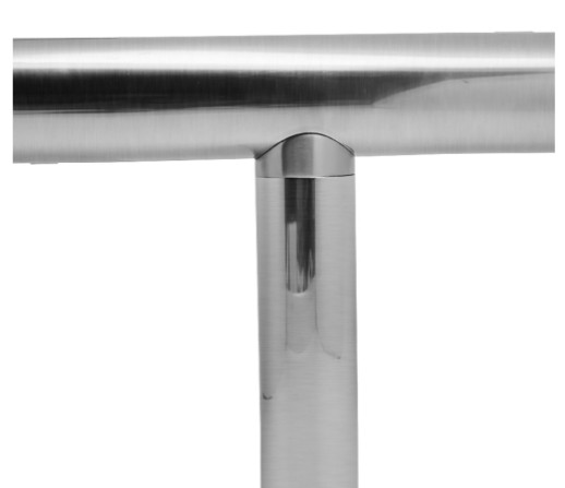 Кронштейн седловина Inoxstore 90°, Ø 38,1мм/42,4 мм, полированный, AISI 304