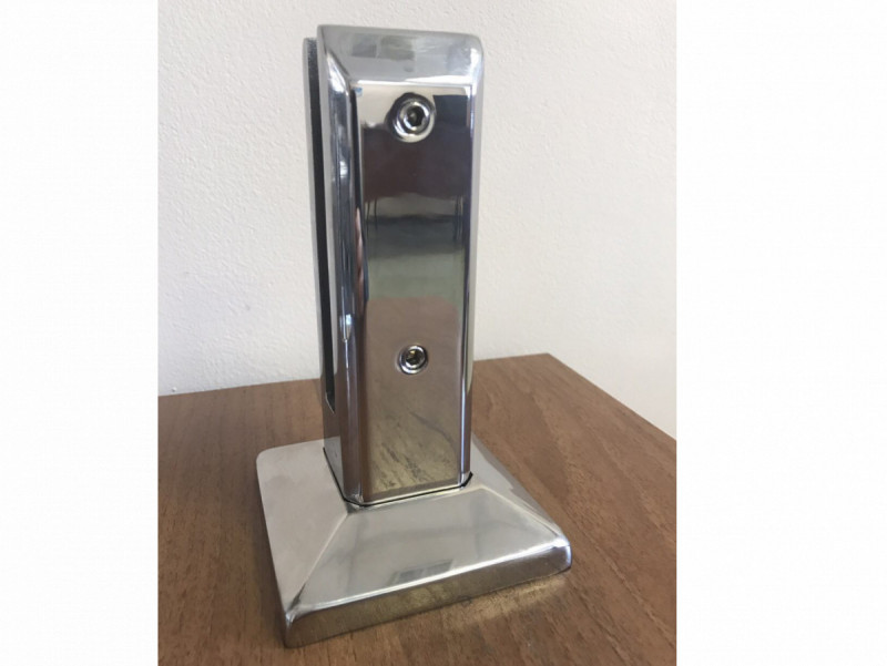 Стеклодержатель Inoxstore напольный литой, 50х45х162 мм, полированный, AISI 304
