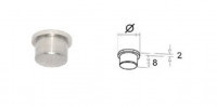 Заглушка внутренняя Inoxstore "Точка", Ø 16х1 мм, полированная, AISI 304