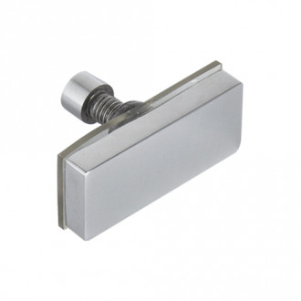 Заглушка крепления рейки 10х30 мм к стеклу для раздвижных душевых кабин Inoxstore, полированная, AISI 304