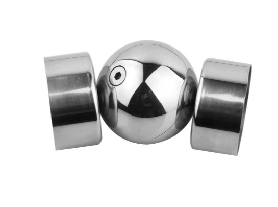 Шарнир Inoxstore для деревянного, ПВХ поручня Ø 50,8 мм, AISI 304