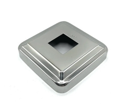 Декоративная крышка Inoxstore "Эконом" 65х65х0,5 мм под трубу 20х20 мм, полированная, AISI 304