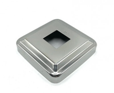 Декоративная крышка Inoxstore "Эконом" 65х65х0,5 мм под трубу 15х15 мм, полированная, AISI 304