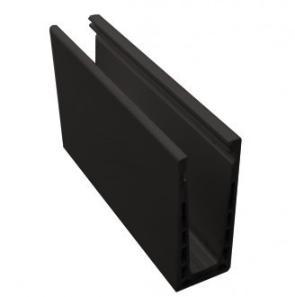 Зажимной алюминиевый профиль Inoxstore, анодированный, матовый RAL 9005