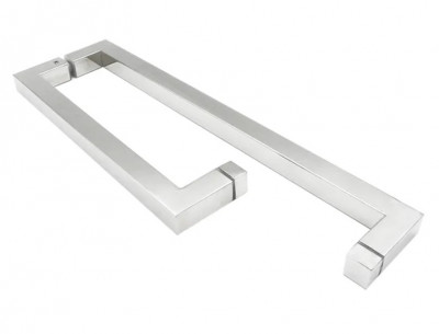 Ручка для душевой кабины, 25х25х300х450 мм, сатинированная, AISI 304