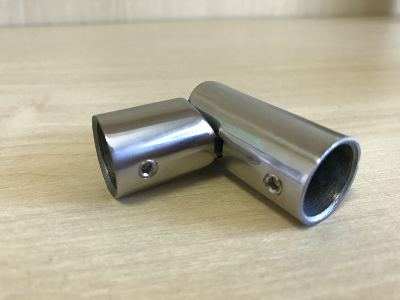 Поворот Inoxstore "Классик" Ø16 мм, литой, регулируемый, полированный, AISI 304