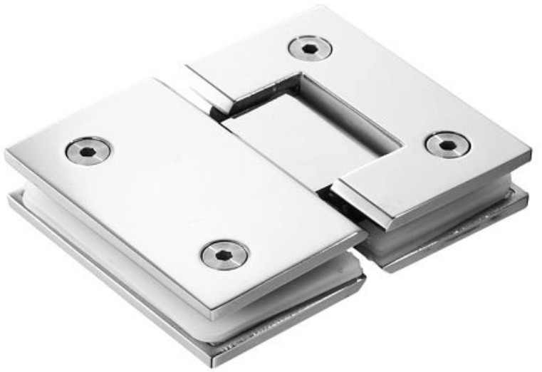 Петля Inoxstore "Престиж" 180° стекло-стекло, без фаски, полированная, AISI 304