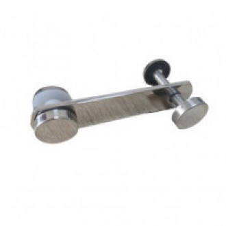 Стеклодержатель Inoxstore пластинчатый 23х115 мм, шайба 25 мм, под стекло 8-10 мм, односторонний, полированный, AISI 304