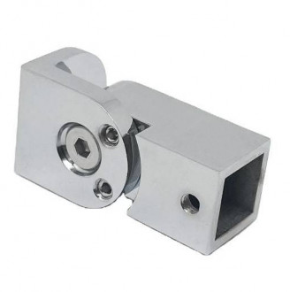 Соединитель регулируемый стена-труба 30х10 мм, полированный, AISI 304