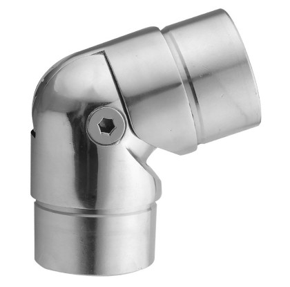 Поворот поручня Inoxstore Ø 42,4х1,5 мм, регулируемый, литой, полированный,  AISI 304