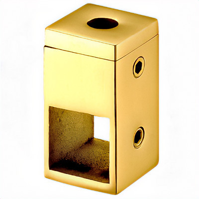 Ригеледержатель Inoxstore 15х15х0 мм, литой, AISI 304, золото