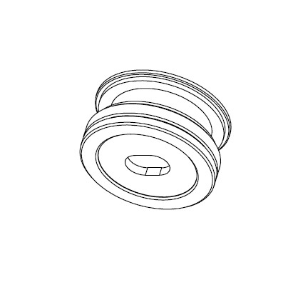 Точечный стеклодержатель Inoxstore без зенковки,  дистанция 8 -12 мм, сатинированный, AISI 304