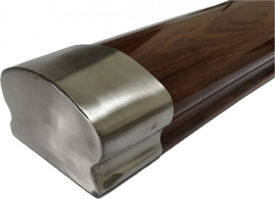 Заглушка для фигурного поручня ПВХ Inoxstore, сатинированная, AISI 304