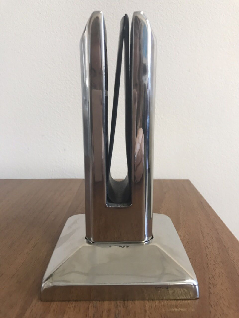 Стеклодержатель Inoxstore напольный литой, 50х45х162 мм, полированный, AISI 304