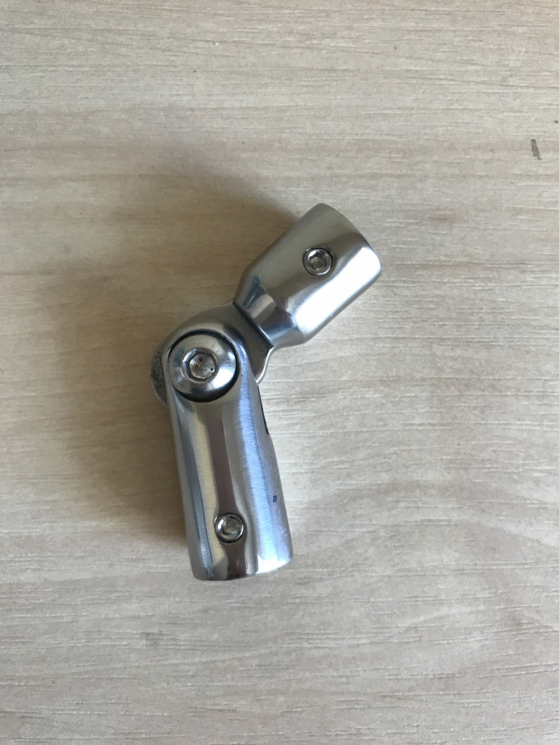 Поворот Inoxstore Ø 16 мм, литой, регулируемый, полированный, AISI 304