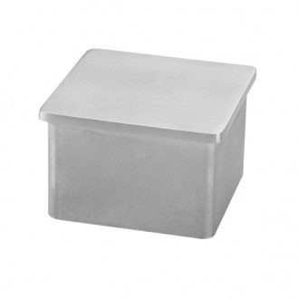 Заглушка внутренняя Inoxstore 40x40х1,5 мм, плоская, полированная, AISI 304