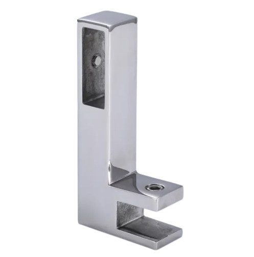 Соединитель стекло-труба 30х10 мм под 90°, полированный, AISI 304