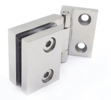 Петля без фиксации стена-стекло Inoxstore, полированная, AISI 304