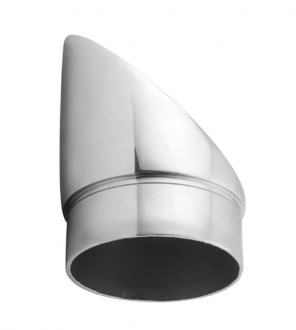 Верхний элемент Inoxstore Ø 38,1х1,5 мм, угловой под сварку, полированный, AISI 304