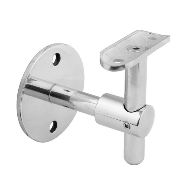 Держатель поручня Inoxstore регулируемый по высоте, ложемент под Ø 42,4 мм/50,8 мм, полированный, АISI 304