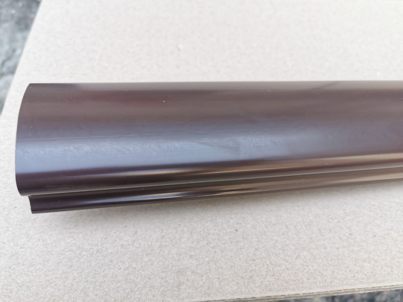 Поручень Inoxstore ПВХ, цвет "Орех", фигурный