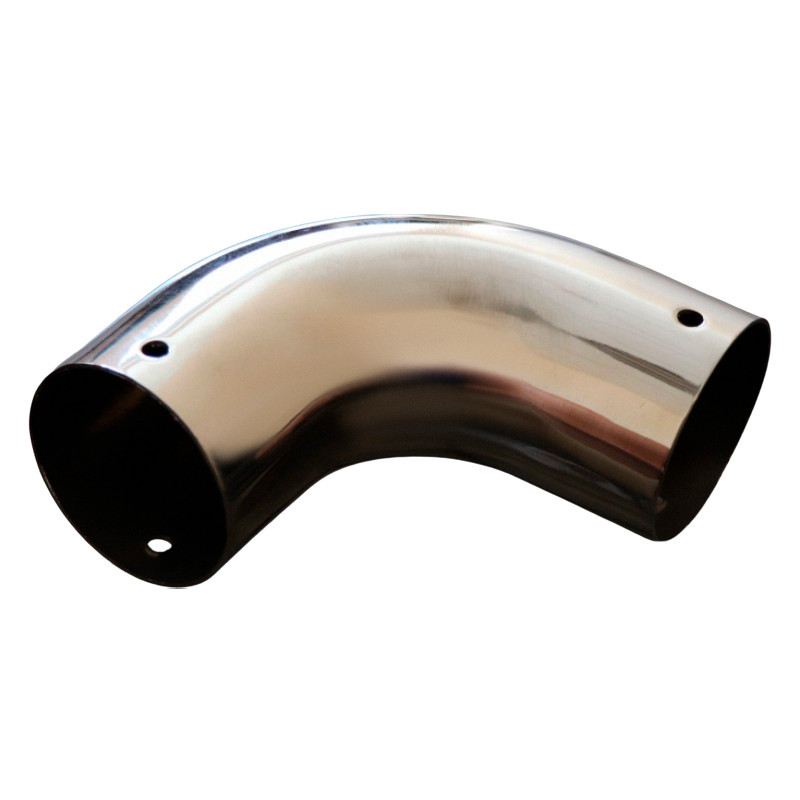 Поворот Inoxstore Ø 49 мм - 90°, наружный, для дерева, пластик./дер. поручня, AISI 304