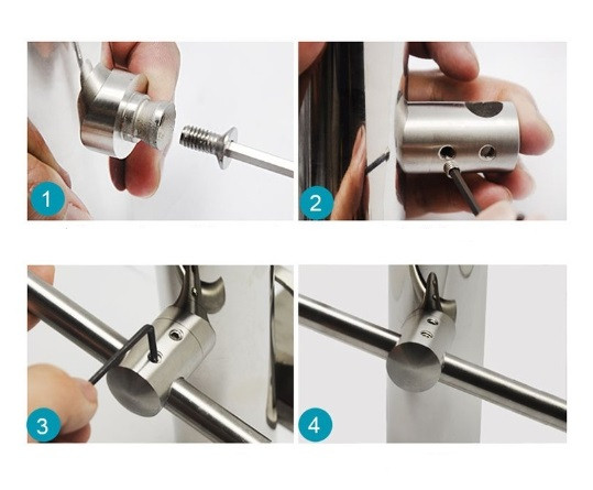 Ригеледержатель Inoxstore Ø 16х38,1 мм, литой, полированный, AISI 304