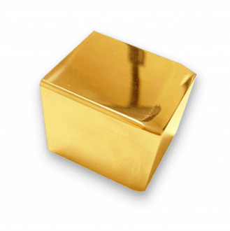 Заглушка для деревяного поручня Inoxstore 40х40 мм, AISI 304, золото