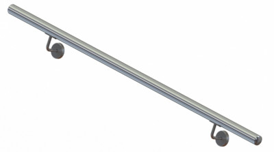 Пристенный поручень Inoxstore Ø 42,4 мм, L - 2000 мм, полированный, AISI 304