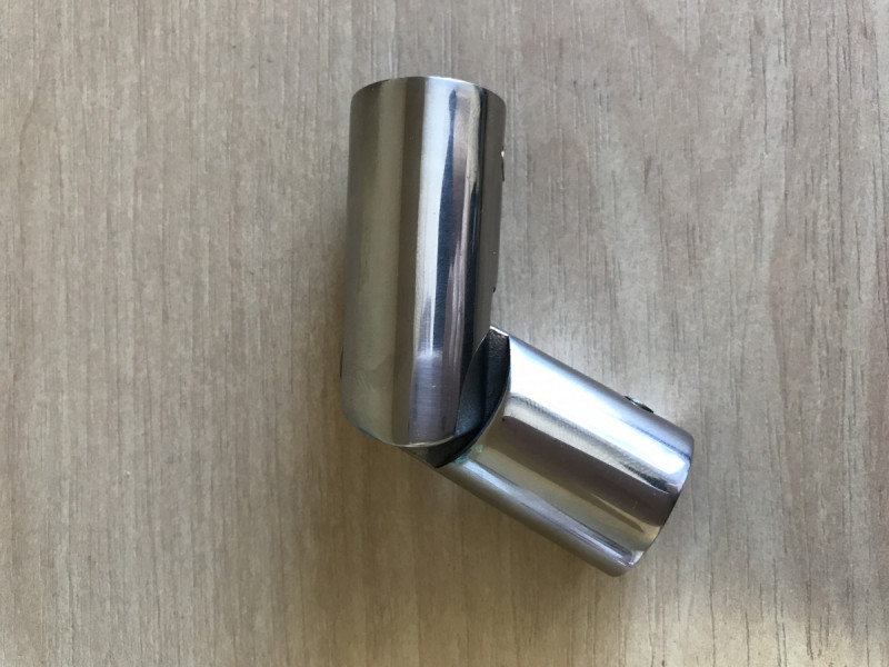 Поворот Inoxstore "Классик" Ø16 мм, литой, регулируемый, полированный, AISI 304