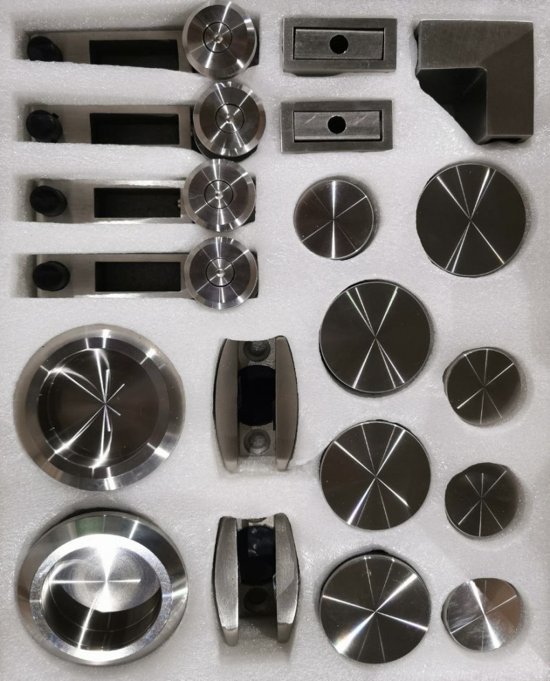 Комплект фурнитуры Inoxstore F-1 для душевой кабины, полированный, AISI 304