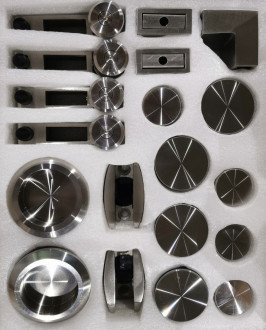 Комплект фурнитуры Inoxstore F-1  для душевой кабины, сатинированный, AISI 304