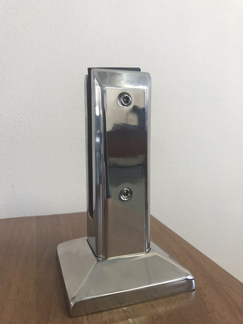 Стеклодержатель Inoxstore напольный литой, 50х45х162 мм, полированный, AISI 304