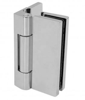 Петля 90° стена-стекло Inoxstore, сатинированная, AISI 304