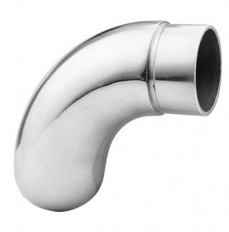 Отвод поручня оконечный Inoxstore Ø 50,8х1,5 мм - с круглой заглушкой, полированный, AISI 304