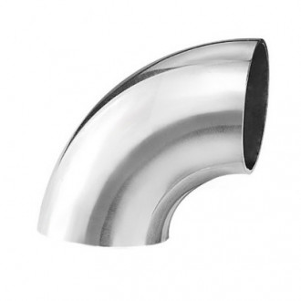 Отвод Ø 40х1,5 мм - 90° под сварку, полированный, AISI 304