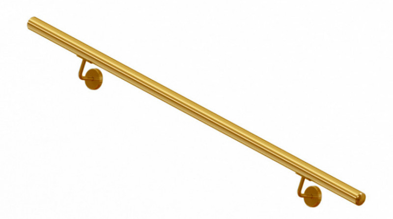 Пристенный поручень Inoxstore Ø 42,4 мм, L - 1500 мм, AISI 304, золото