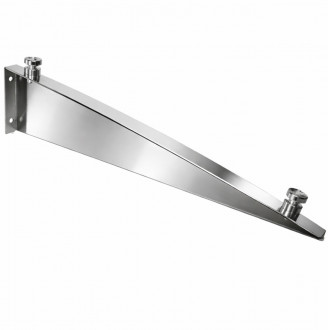 Крепление для стеклянного козырька SKY HOLD, 711 мм, правый, полированный, AISI 304