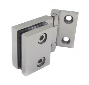 Петля без фиксации стена-стекло Inoxstore, сатинированная, AISI 304